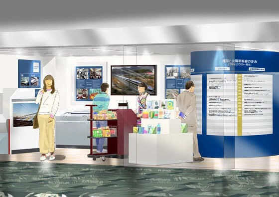 店舗内展示コーナーのイメージパース