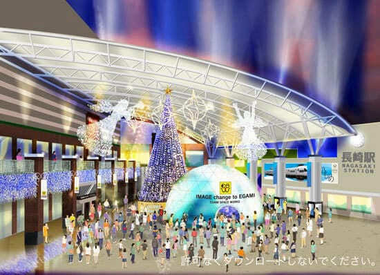 クリスマス用俯瞰パース