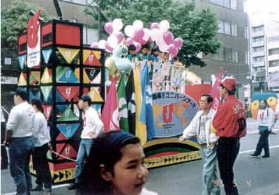 博多どんたくパレードの山車デザイン