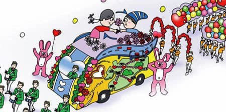 パレードの山車デザイン