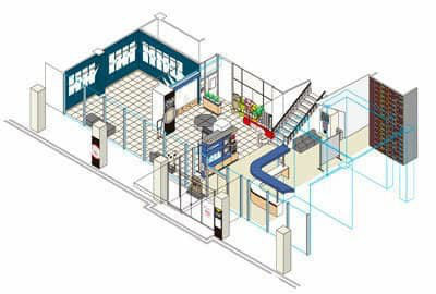 施設内展示コーナーデザイン