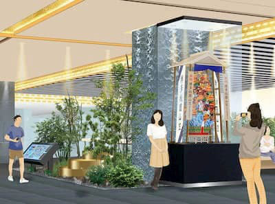 施設内展示装飾コーナーのデザイン