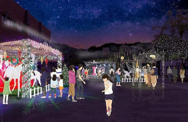 イルミネーションのイメージパース