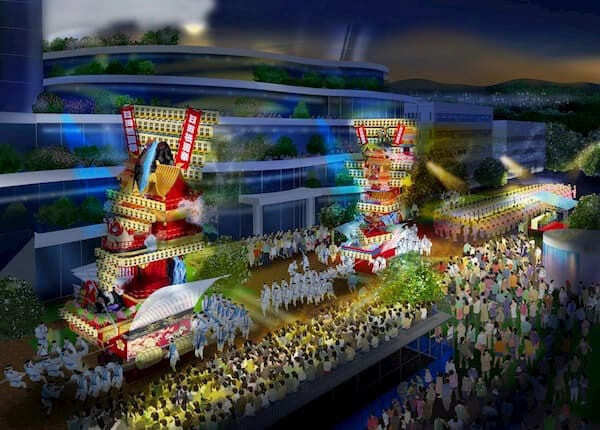 祭りのイメージパース