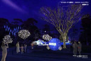 クリスマスの電飾デザイン