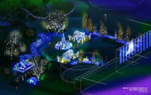 クリスマスの電飾デザイン