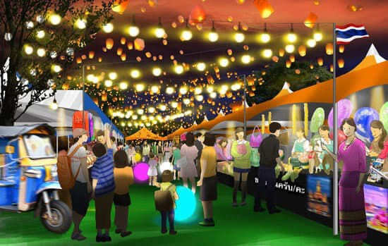 タイ国イベントのイメージパース