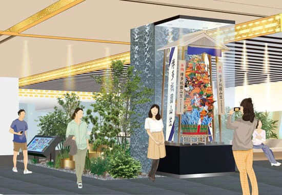 施設内展示のイメージパース