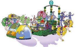 パレードフロートにリンク